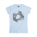 Women's T-Shirt — Distressed Hexagon Moon Graphic Tee