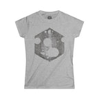 Women's T-Shirt — Distressed Hexagon Cheese Graphic Tee