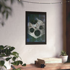 Abstract Celestial Texture Poster — Matte Vertical Wall Art