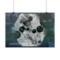 Abstract Moon Crater Poster — Horizontal Wall Art