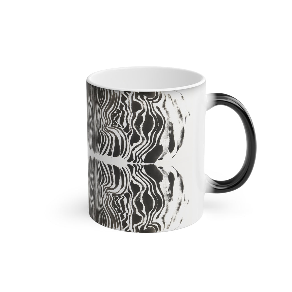 Magic Mug — Green Moon Tree Silhouette Color-Changing Coffee Mug