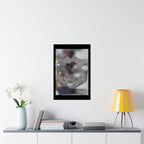 Abstract Hexagon Texture Matte Poster — Modern Geometric Wall Art