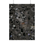 Abstract Black Bubble Poster — Modern Geometric Wall Art