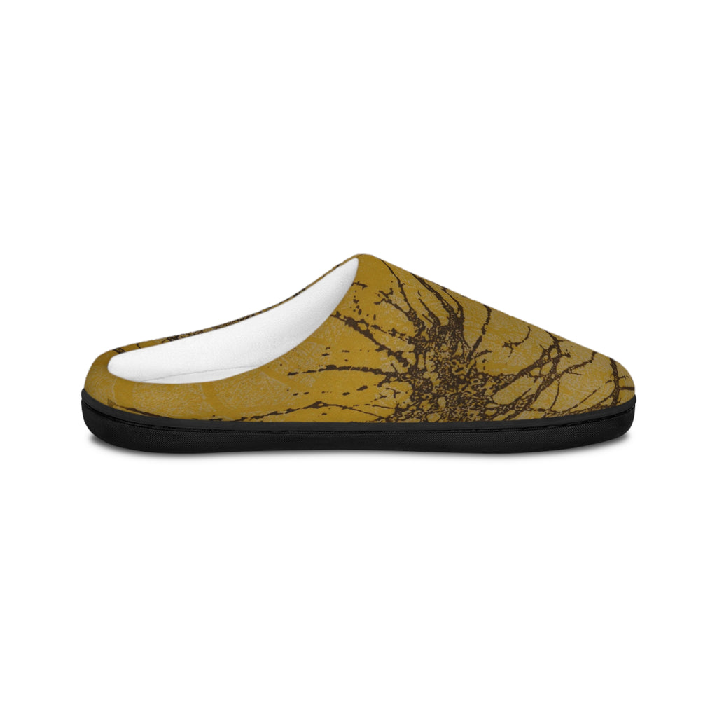 Cozy Golden Splatter Indoor Slippers