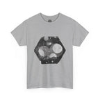 Hex Moon Graphic Tee Design Hex19 — Distressed Space Cheese Vintage Astronomy T-Shirt