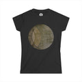 Celestial Phases Women's Tee — Vintage Lunar Circle Graphic