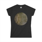 Celestial Phases Women's Tee — Vintage Lunar Circle Graphic