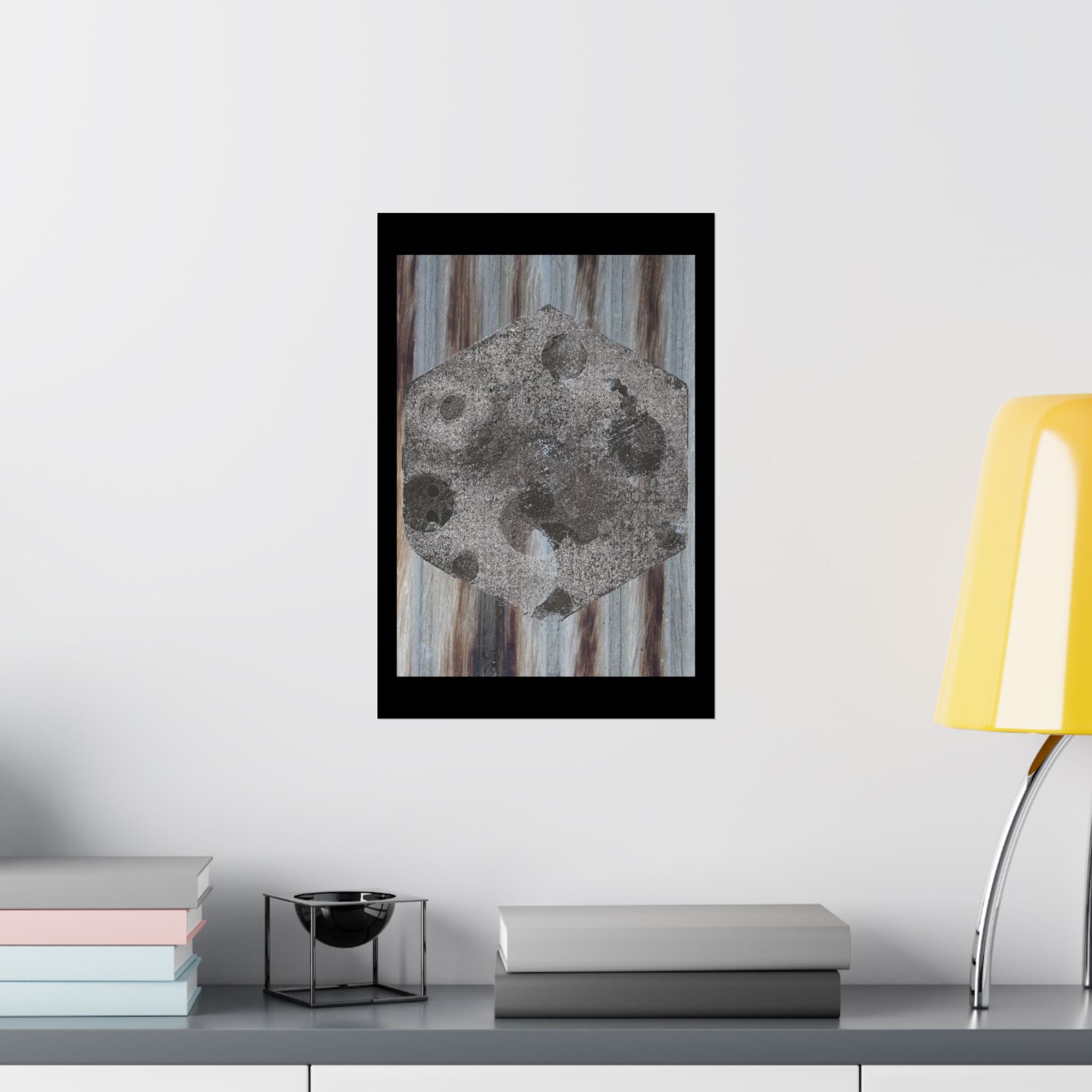 Abstract Moonstone Poster — Matte Vertical Wall Art