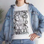 Hex Moon Graphic Tee — Distressed Space Cheese Vintage Astronomy T-Shirt