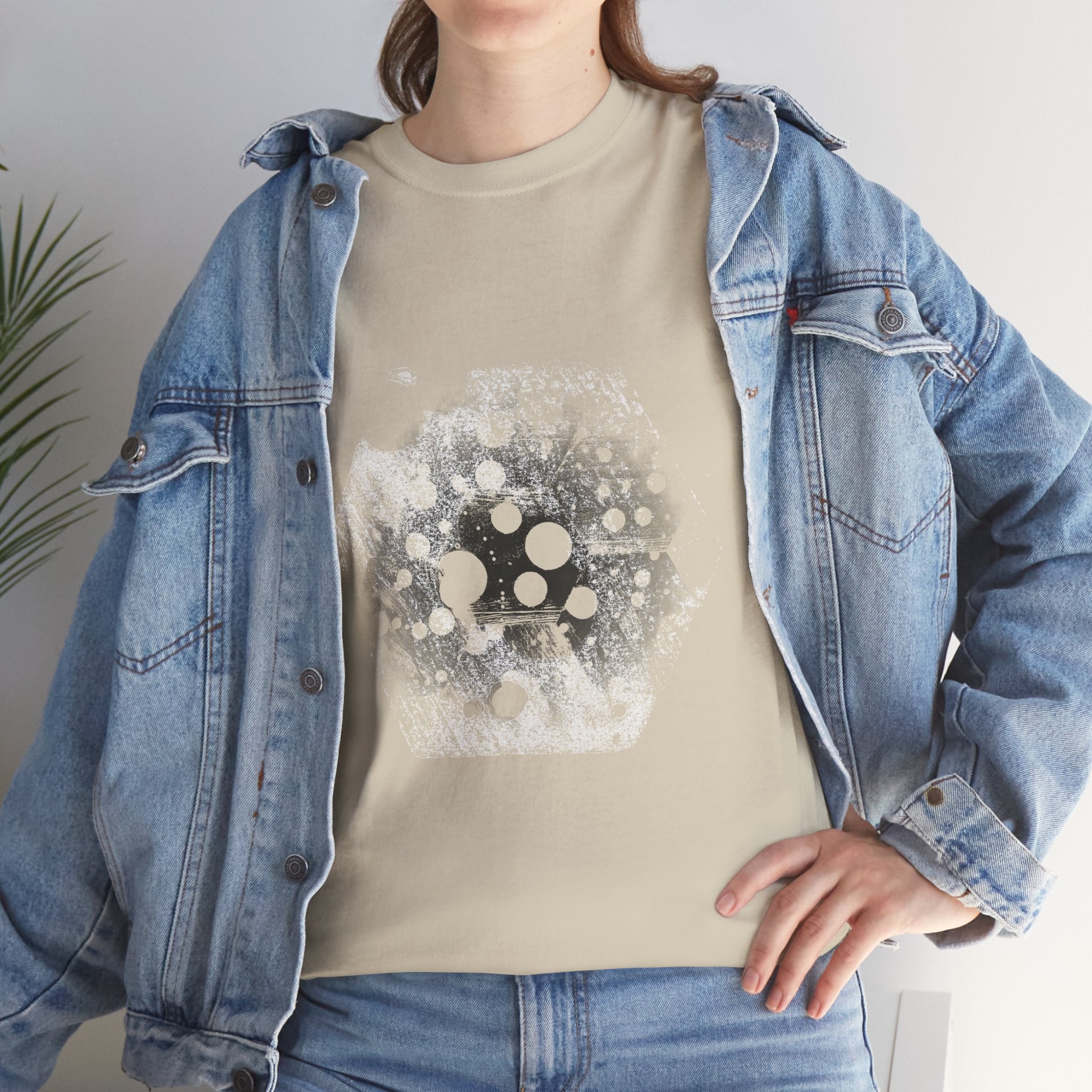 Hex Moon Graphic Tee — Distressed Space Cheese Vintage Astronomy T-Shirt