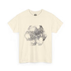 Hex Moon Graphic Tee Design Hex23 — Distressed Space Cheese Vintage Astronomy T-Shirt