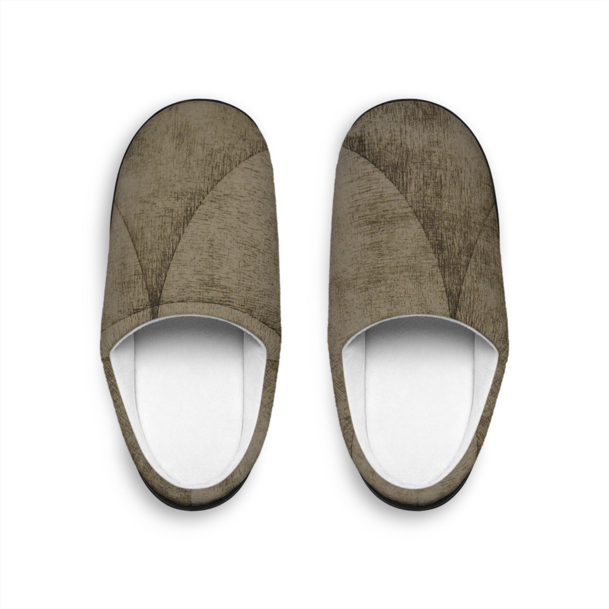 Cozy Taupe Indoor Slippers — Plush Women's House Shoes
