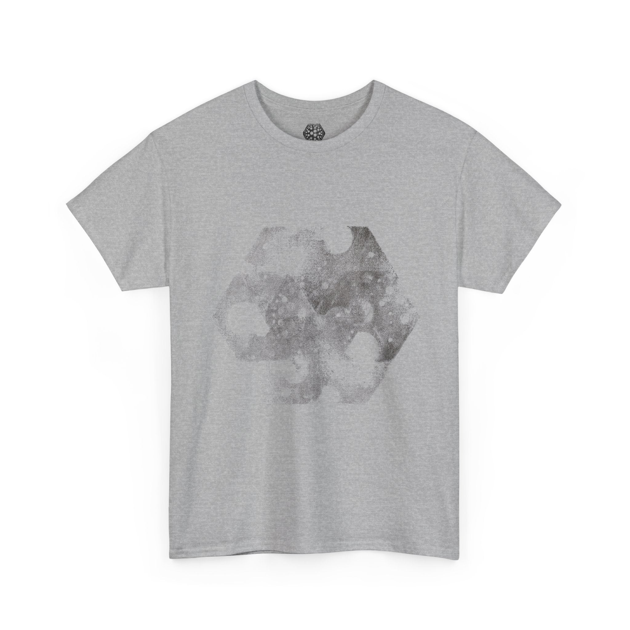 Hex Moon Graphic Tee — Distressed Space Cheese Vintage Astronomy T-Shirt