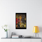 Abstract Bubble Texture Matte Poster — Modern Industrial Wall Art