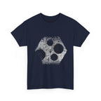 Hex Moon Graphic Tee Design Hex25 — Distressed Space Cheese Vintage Astronomy T-Shirt