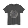 Hexagon Circles Graphic Tee — Digital Manual Print Art