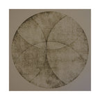 Abstract Earth Tone Circle Art Poster — Minimalist Geometric Wall Print