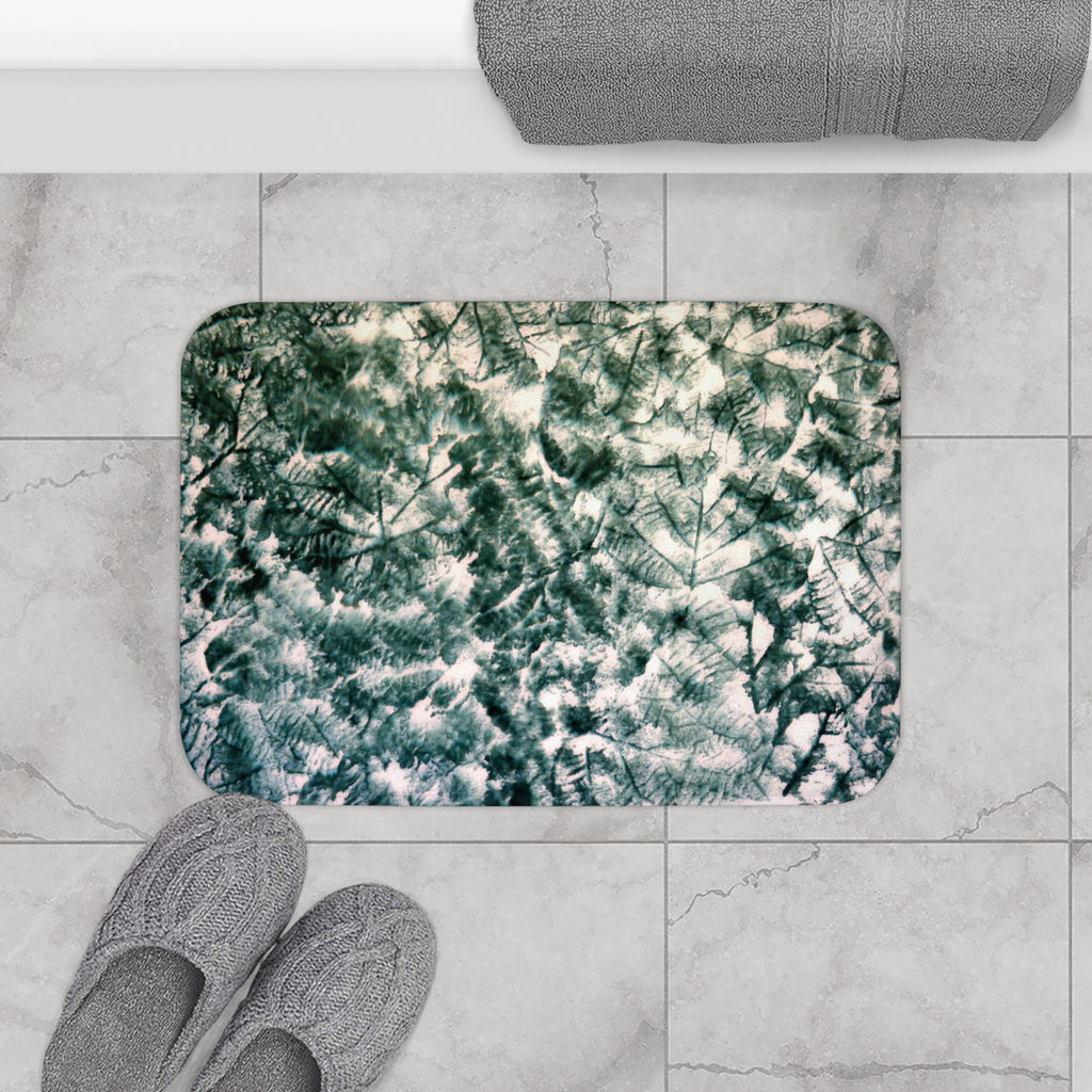 Evergreen Pine Forest Bath Mat — Nature-Inspired Non-Slip Bathroom Rug