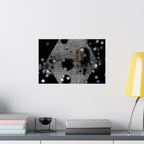 Nachtlampjes Abstracte Zeshoek Bokeh Matte Poster 