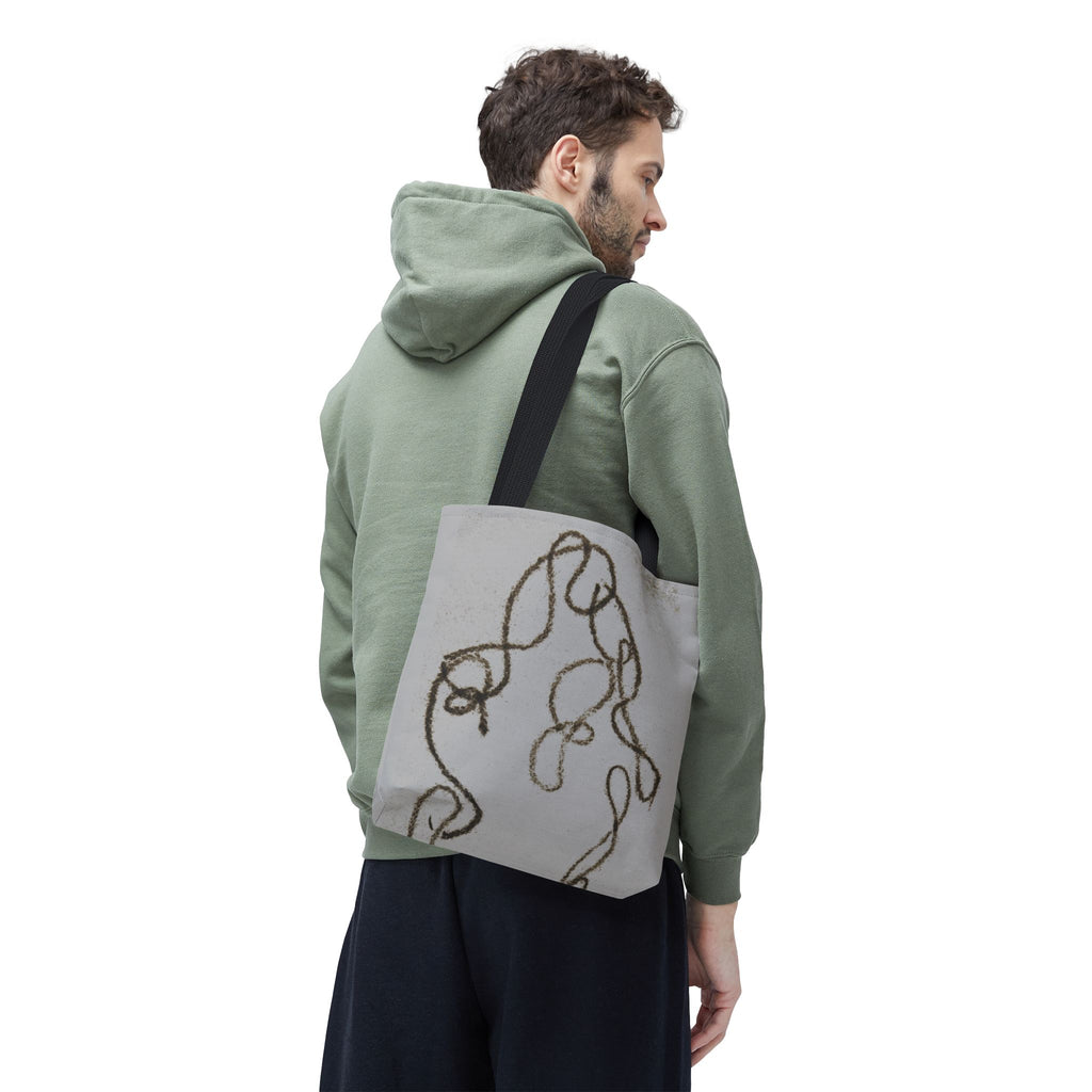 Tote Bag — Minimal Line Art Rope Sketch Tote