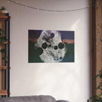 Abstract Cosmic Matte Poster — Surreal Moon Phases Wall Art
