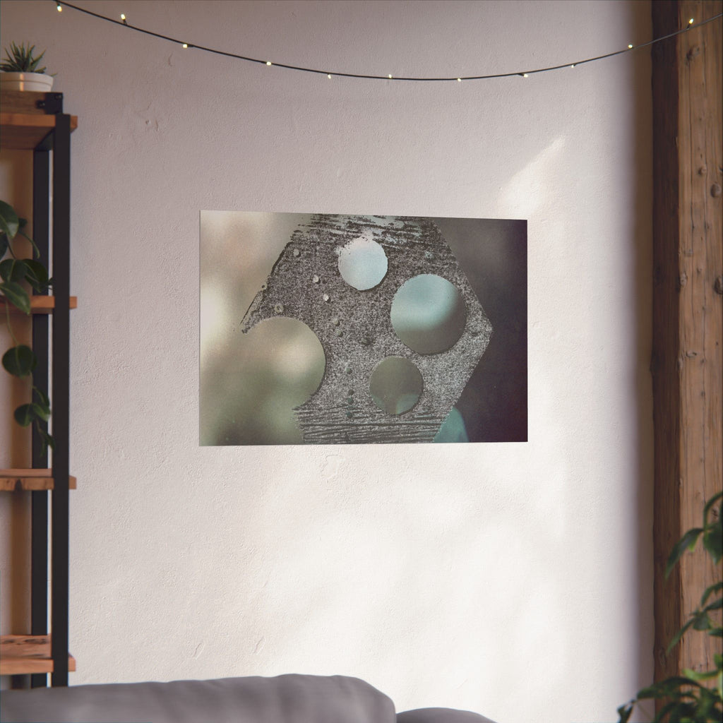 Abstract Geometric Texture Poster Matte Horizontal Poster | Modern Wall Art