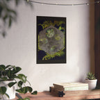 Abstract Hexagon Galaxy Poster — Matte Vertical Art Print