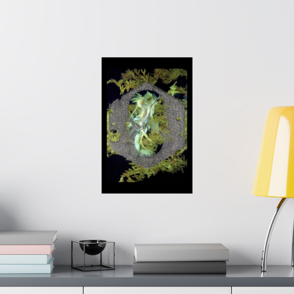 Abstract Hex Ring Poster | Matte Vertical Art Print
