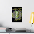 Abstract Hex Ring Poster | Matte Vertical Art Print