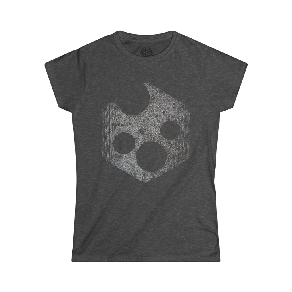 Women's Tee — Distressed Cheese Icon Graphic Shirt