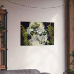 Abstract Green Algae Matte Poster — Botanical Ocean Wall Art (Horizontal)