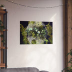 Abstract Green Geometry Matte Poster — Horizontal Wall Art