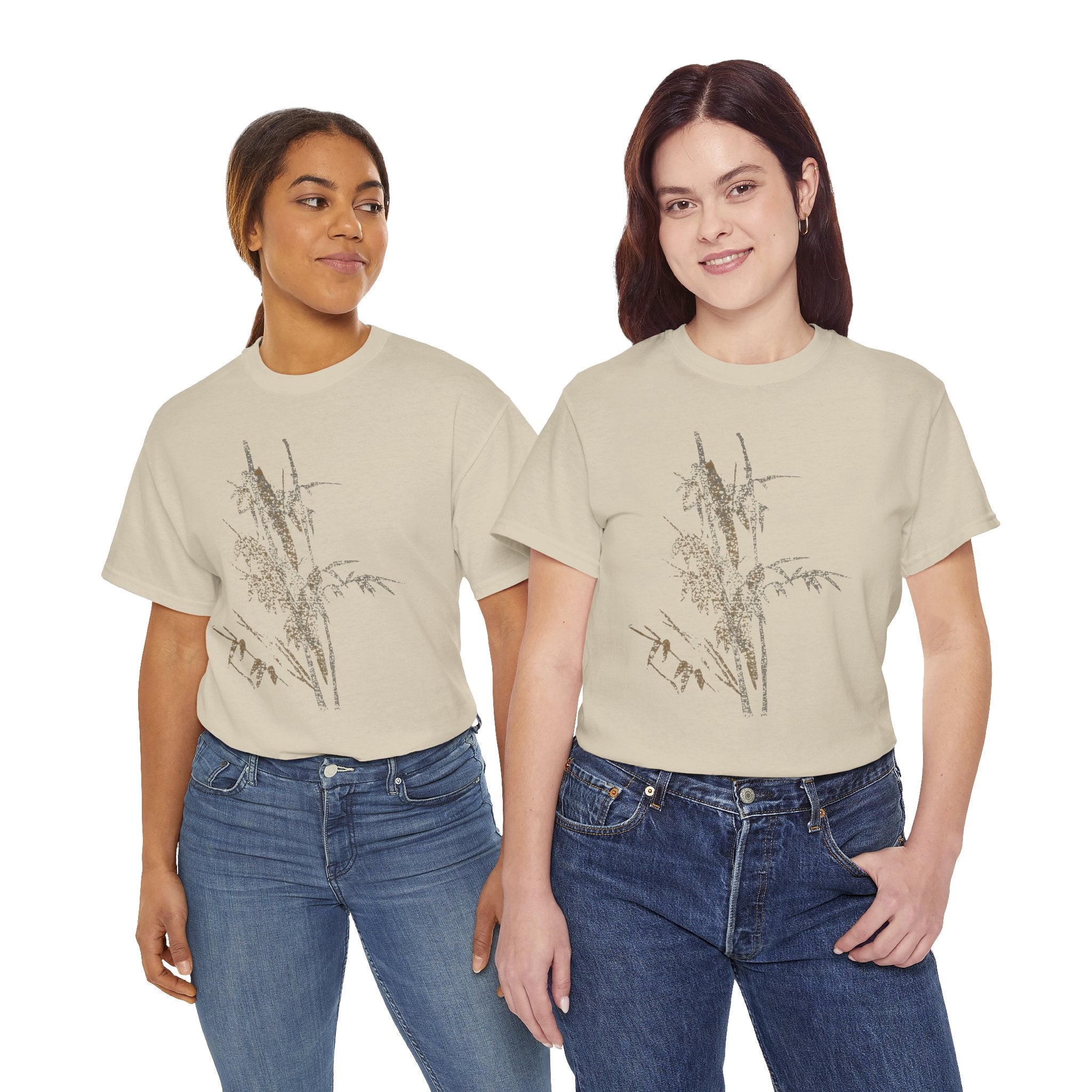 Botanical Meadow Tee — Minimal Wildflower Graphic T-Shirt