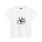 Hex Moon Graphic Tee Design Hex34 — Distressed Space Cheese Vintage Astronomy T-Shirt