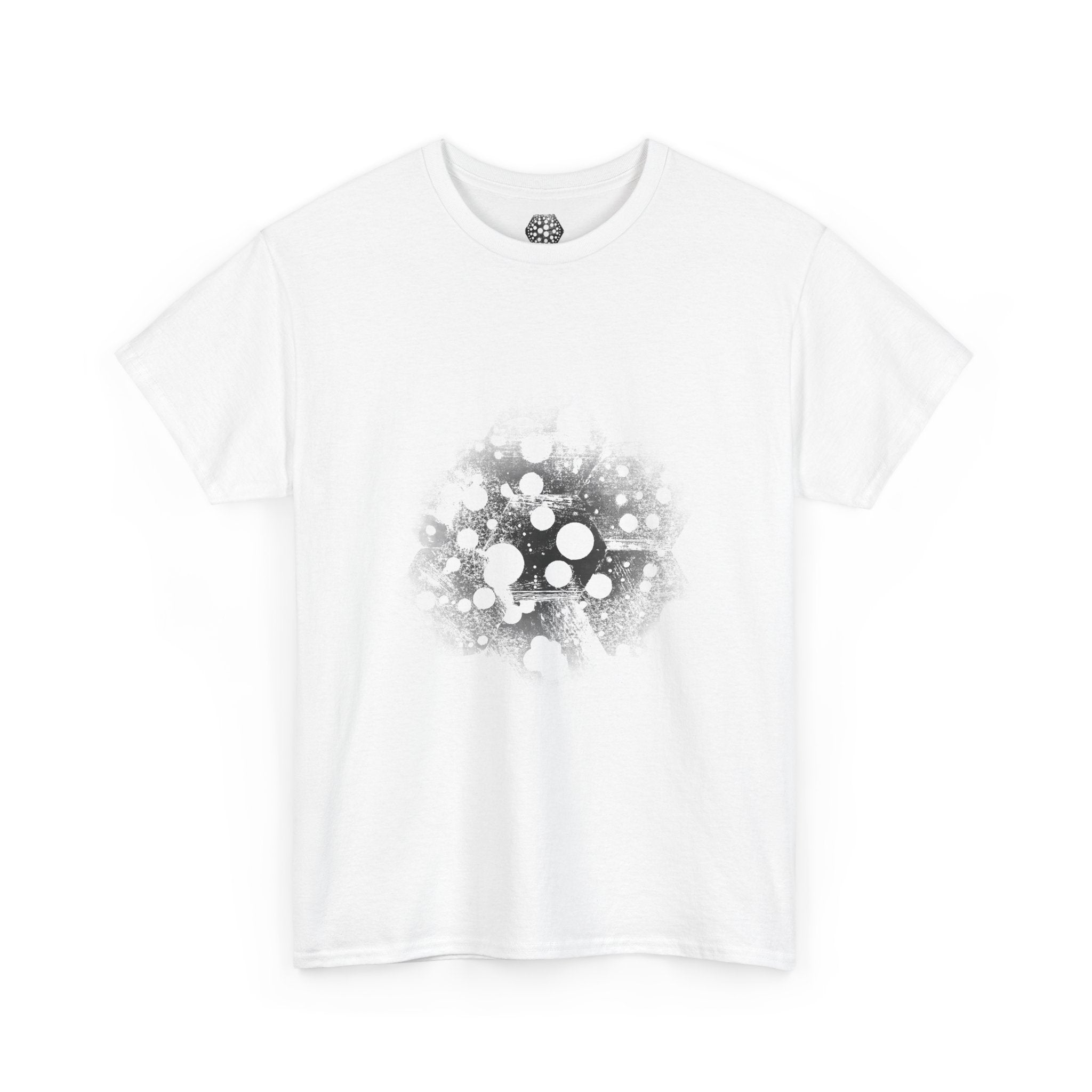 Hex Moon Graphic Tee — Distressed Space Cheese Vintage Astronomy T-Shirt