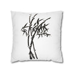 Bamboo Ink Sumi‑Style Square Pillowcase