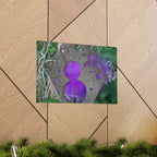 Paarse abstracte bokeh-uitgesneden poster | Matte horizontale poster 
