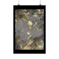 Abstract Wave Texture Matte Poster — Organic Stone & Water Wall Art