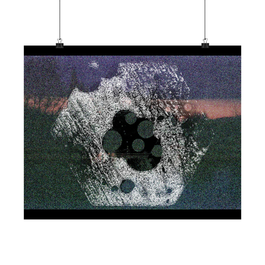 Abstract Grainy Landscape Poster — Matte Horizontal Art Print