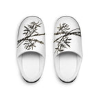 Bamboo Brushstroke Women's Indoor Slippers – Minimalist Zen House Shoes