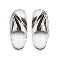 Feather Brushstroke Slippers — Women's Cozy Indoor Slides