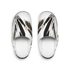 Feather Brushstroke Slippers — Women's Cozy Indoor Slides