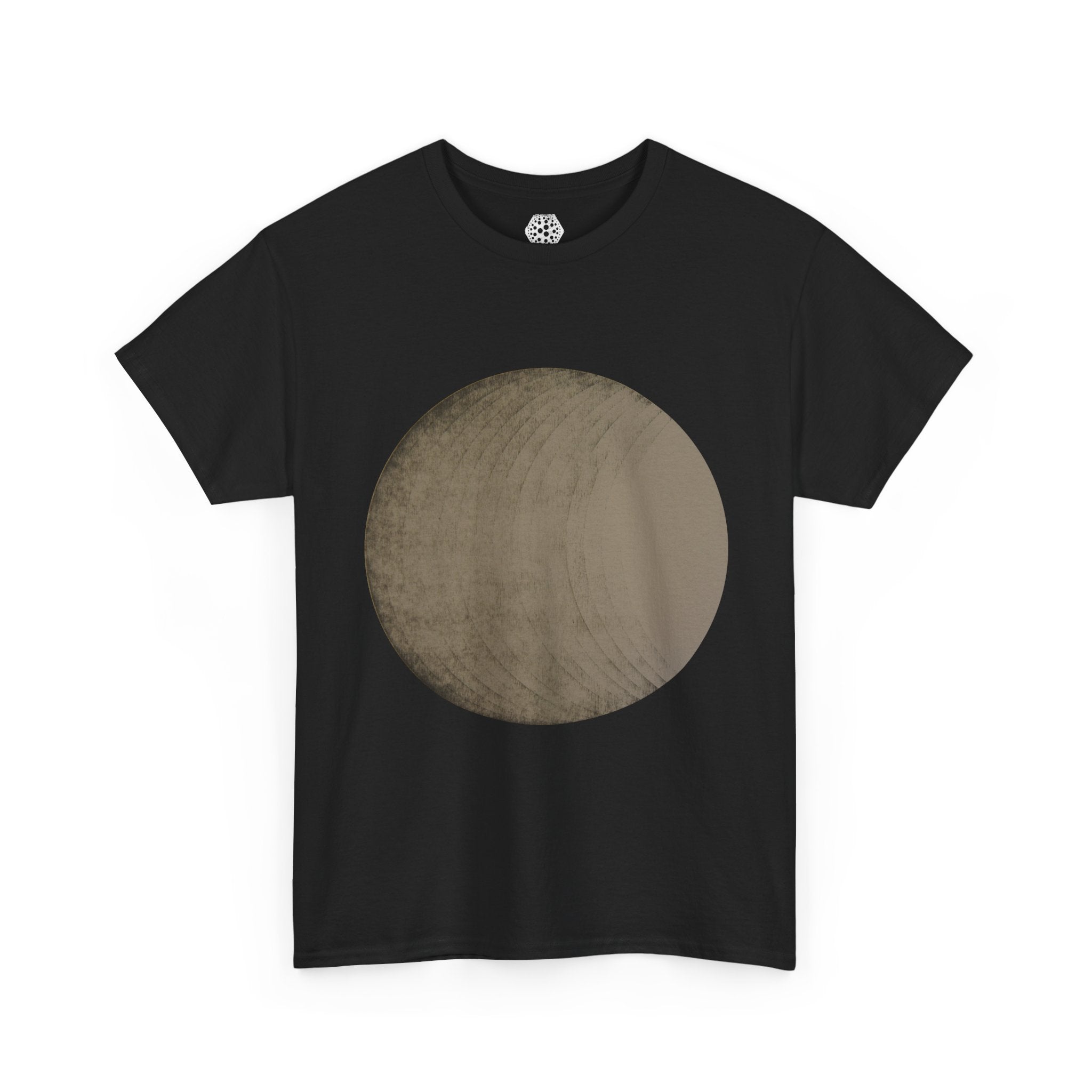 Vintage Moon Circle T‑Shirt — Minimalist Lunar Graphic Tee
