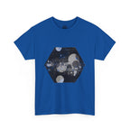 Hex Moon Graphic Tee Design Hex21 — Distressed Space Cheese Vintage Astronomy T-Shirt