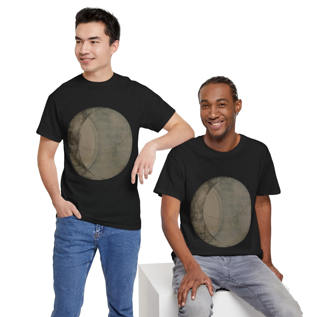 Moon Phase Circle Tee — Vintage Lunar Eclipse Graphic T-Shirt