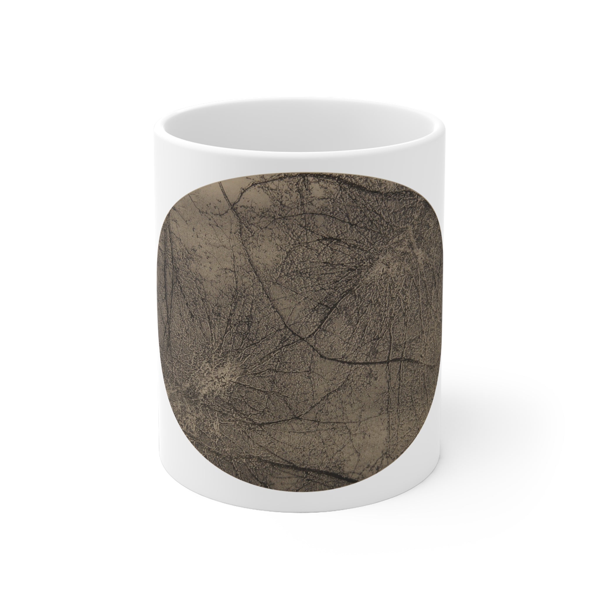 Rustic Earth Texture Ceramic Mug – Organic Stone-Look Cup