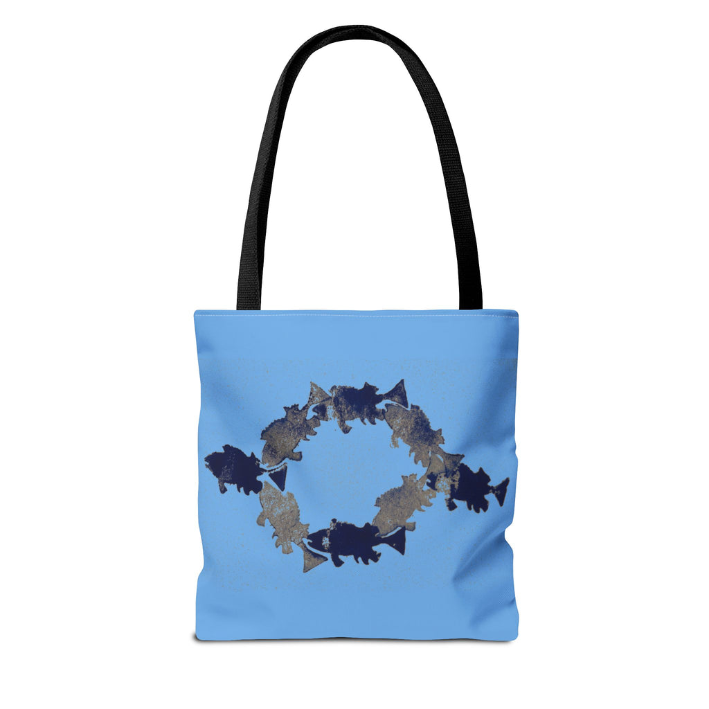 Shark Circle Tote Bag – Ocean Wildlife Canvas Tote