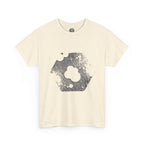 Hexagon Circles Graphic Tee — Digital Manual Print Art