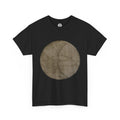 Celestial Moon Phase Tee — Earthy Vintage Circle Graphic T-Shirt