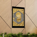 Industrial Metal Plate on Plywood Poster | Matte Vertical Poster